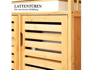 Buffet 3 porte(s) 0 tiroir(s) <strong>FLORAGRACE</strong> <strong>4071258411975</strong> - 100 cm coloris naturel