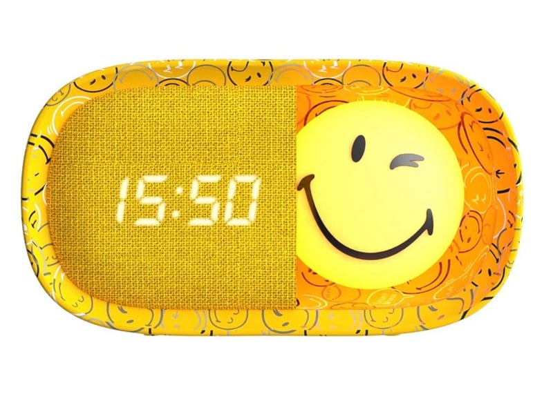  Smiley clock - reveil jaune SMYCLO-Y E-01 - Conforama B