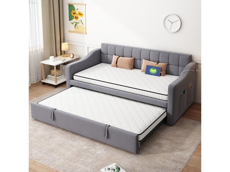  Matelas à ressorts 90 × 190 cm 1 place ergonomique, épaisseur 10 cm, sans sommier, blanc  - Conforama C