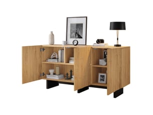 Buffet 3 porte(s)  0 tiroir(s) HOMVRA  - 140 cm coloris naturel 