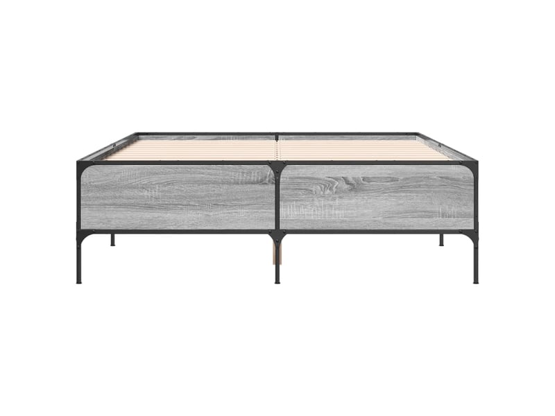  Lit double- lit adulte -  cadre de lit sans matelas sonoma gris 120x190 cm  - Conforama C