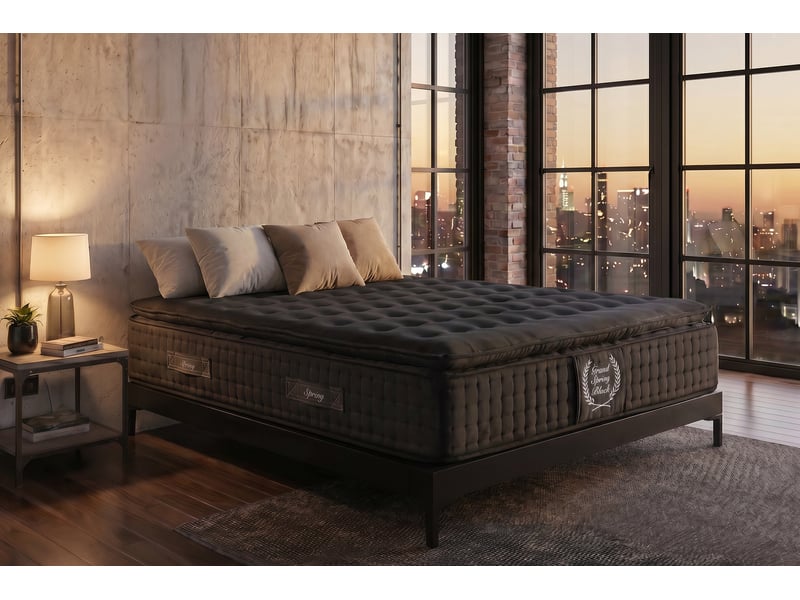  Matelas ressorts ensachés grand spring black 30 cm - 105x180 cm - fermeté élevée- moonia  - Conforama B
