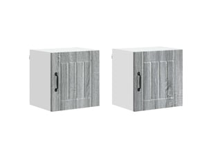 Meuble mural de cuisine | armoire de cuisine 2 pcs sonoma gris bois d'ingénierie shl5916