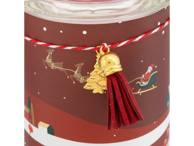  Bougie parfumée imprimée 265g pot verre assorti  - Conforama A