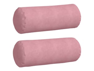 Lot de 2 coussins d'accent, coussins décoratifs, coussins lombaires rose ø 25 x 70 cm cf56750