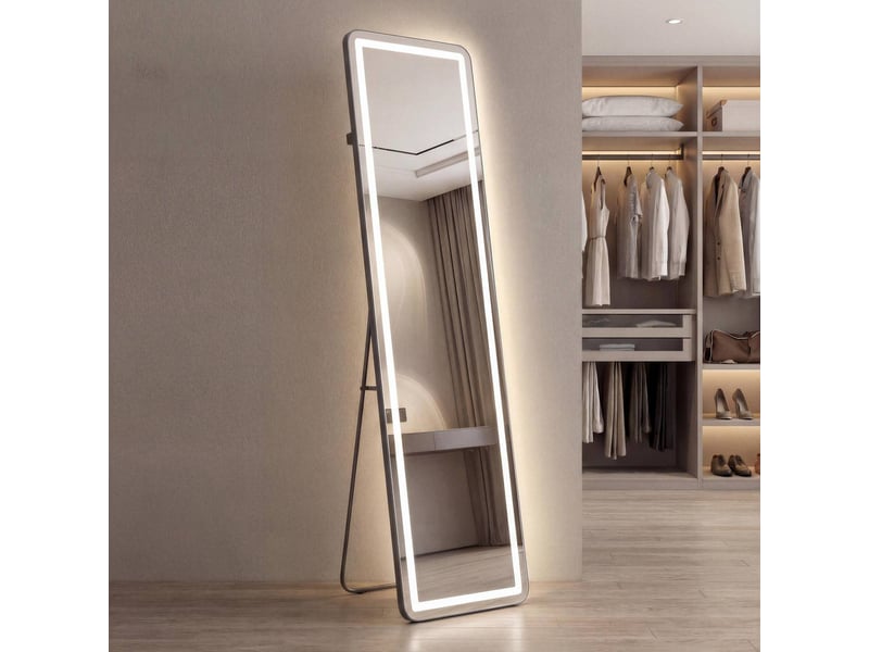  Miroir led blacklight rectangulaire 40x150cm argent BLACKLIGHT - Conforama B