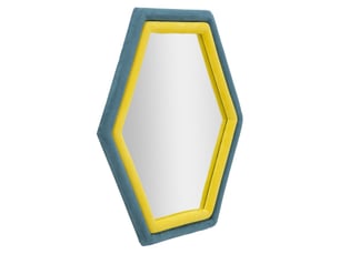 Miroir rectangulaire à poser coloris bleu - 4 cm x 75 cm