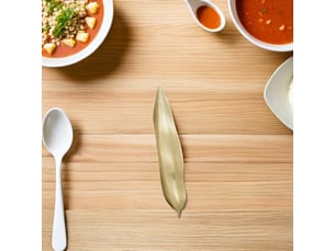 Porte-baguettes en forme de feuille en acier inoxydable pour cuillère, fourchette, couteau, vaisselle japonaise, argenterie pour cuisine, salle à mang