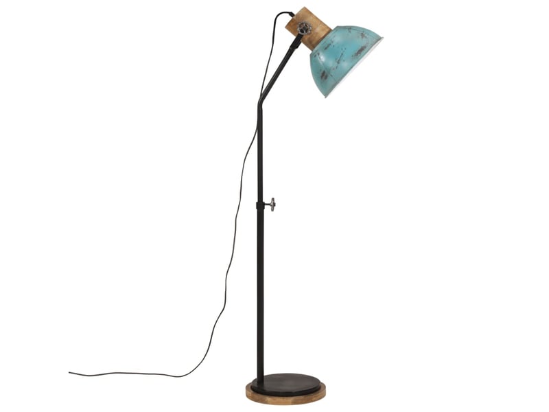  Lampadaire salon, lampe sur pied 25 w bleu délavé 30x30x100-150 cm e27  - Conforama D