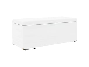 Tabouret de salon blanc 101x41x40 cm