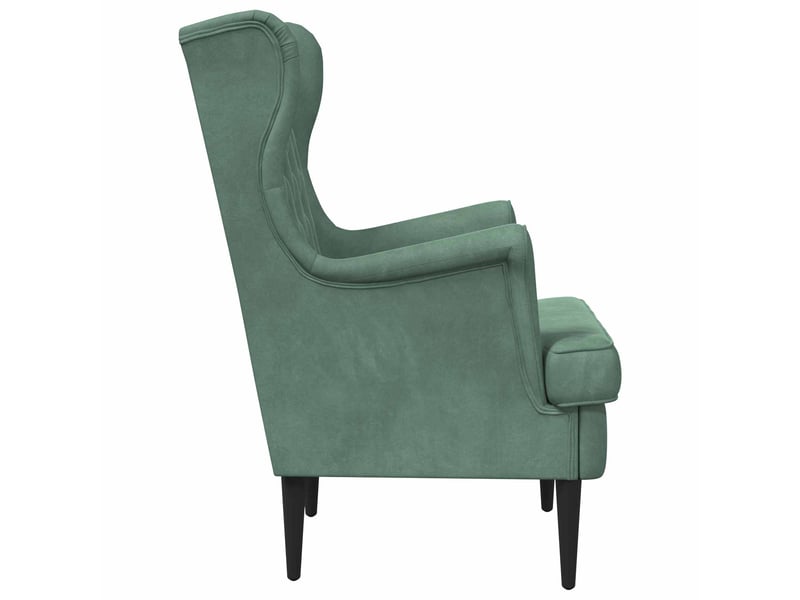  Vidaxl fauteuil vert mer velours  - Conforama E