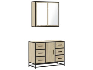 Ensemble de meubles de salle de bain 2 pcs chêne sonoma cf63600