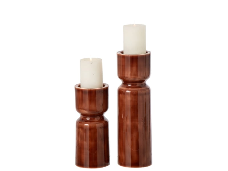  Lot de 2 chandeliers design enn 35cm marron  - Conforama B