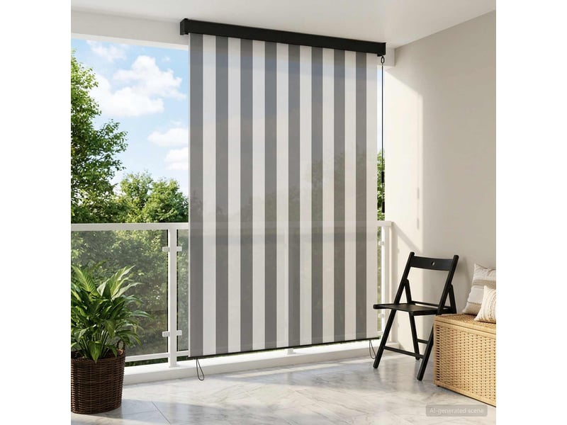  Store enrouleur, store à rouleau anthracite et blanc 100 x 250 cm cf44948  - Conforama B