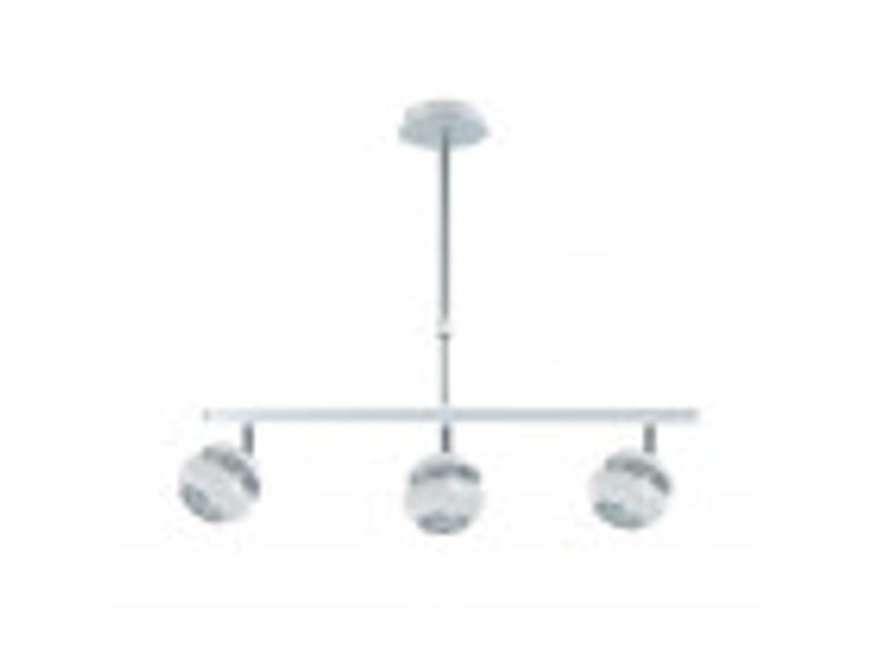  Fabrilamp beethoven, suspension, moderne, 3 x gu10, blancargenté, 44-68 x 56.5 x 12 cm 142053001 - Conforama B