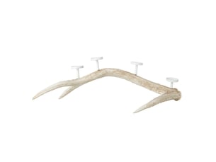 Chandelier ramure 4 têtes lior 65cm beige