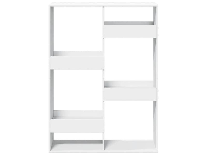  Cloison bibliothèque, meuble de rangement blanc 100x33x135 cm bois d'ingénierie  - Conforama D