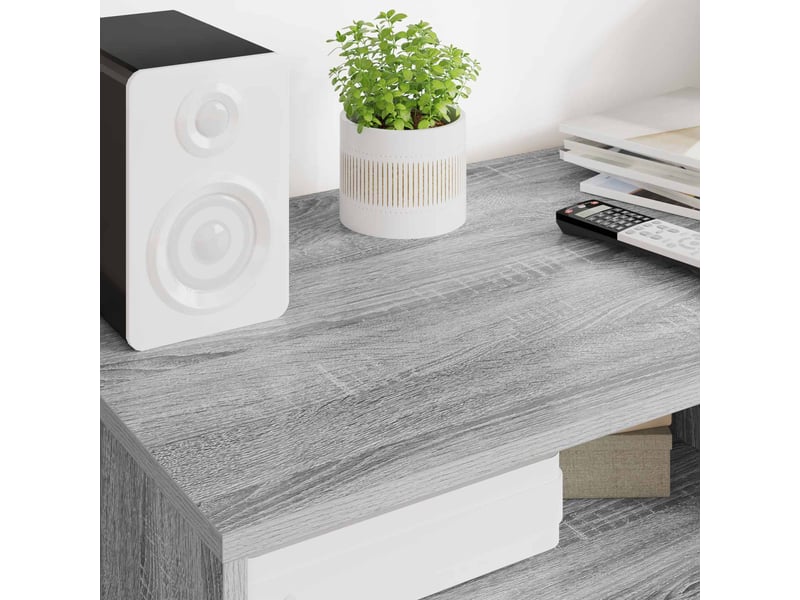  Meuble tv - banc tv - meuble de rangement 100 x 48 x 43 cm gris sonoma bois d'ingénierie  - Conforama D