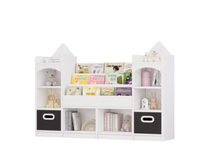 Bibliotheque coloris  blanc  DESVIAE  - 130 cm x 90 cm