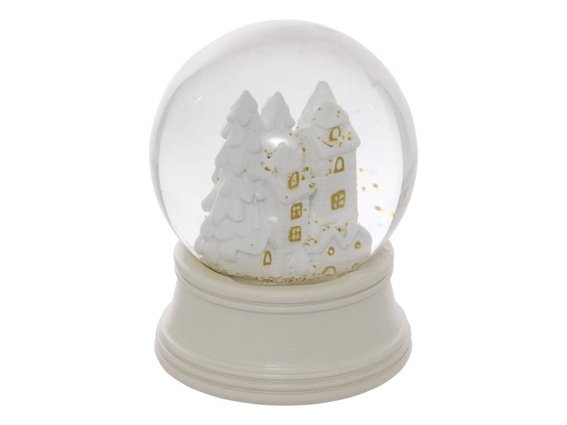  Boule neige village blc 80mm  - Conforama A