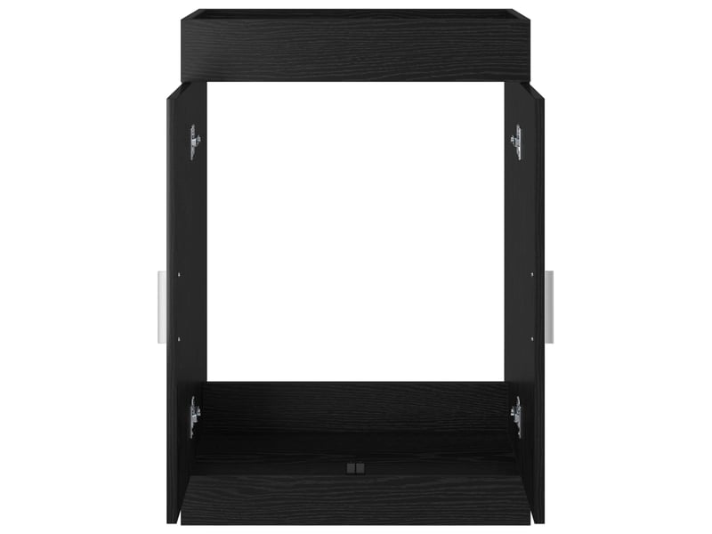  Meuble sous lavabo de salle de bain, commode chêne noir shl3732  - Conforama D