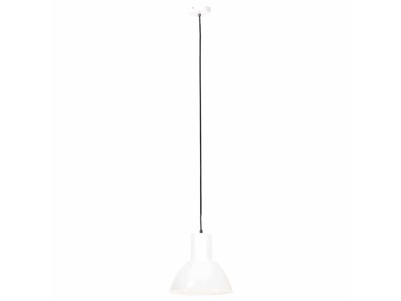  Lampe suspendue, suspension luminaire 25 w blanc rond 28,5 cm e27  - Conforama C