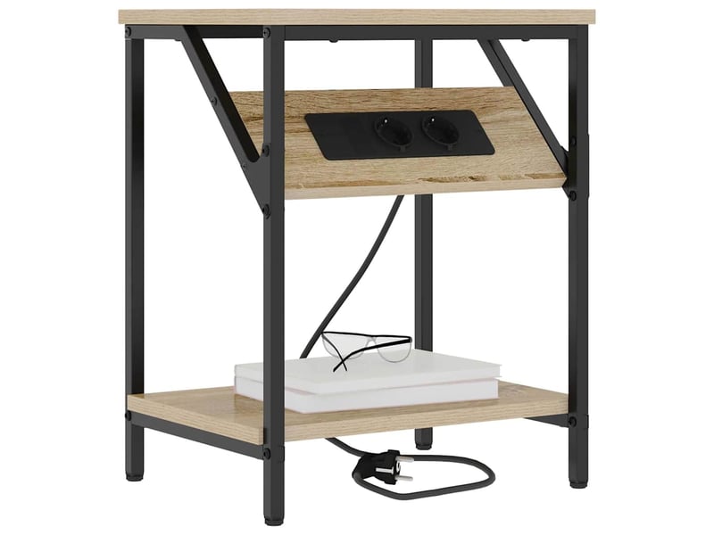  Table de chevet, table de nuit chêne sonoma 38 x 30 x 48 cm  - Conforama C
