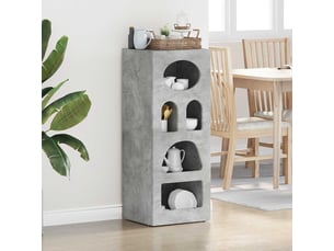 Buffet cuisine, meuble de rangement, bahut elst gris béton 40 x 35 x 100,5 cm bois d'ingénierie