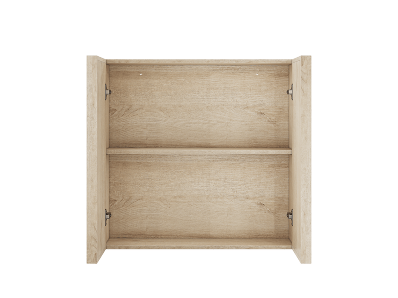 Armoire murale de salle de bains 60x21,6x58 cm effet chêne avec 2 portes - Conforama A