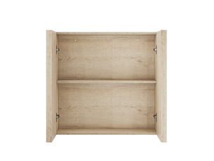 Armoire murale de salle de bains 60x21,6x58 cm effet chêne avec 2 portes