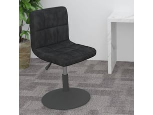 Tabouret de bar, chaise de bar pivotant noir velours