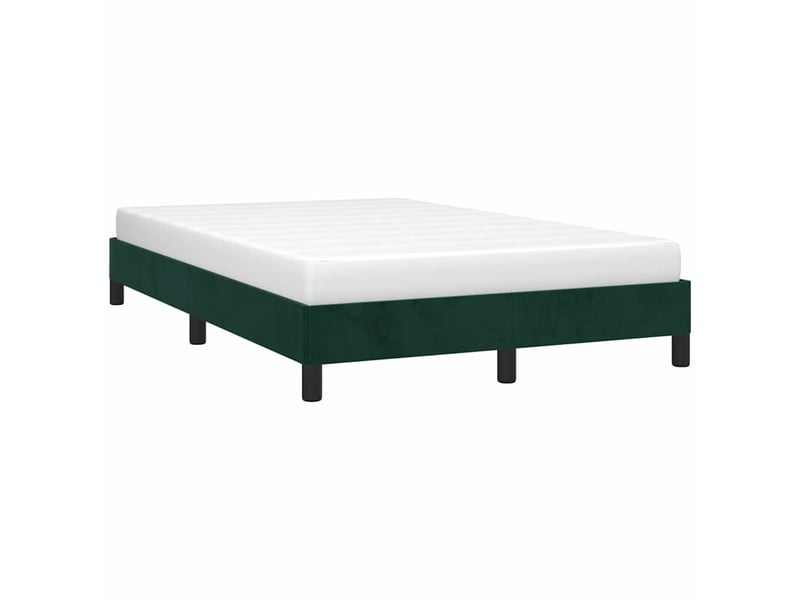  Lit double- lit adulte -  cadre de lit sans matelas vert foncé 120x190 cm velours  - Conforama C