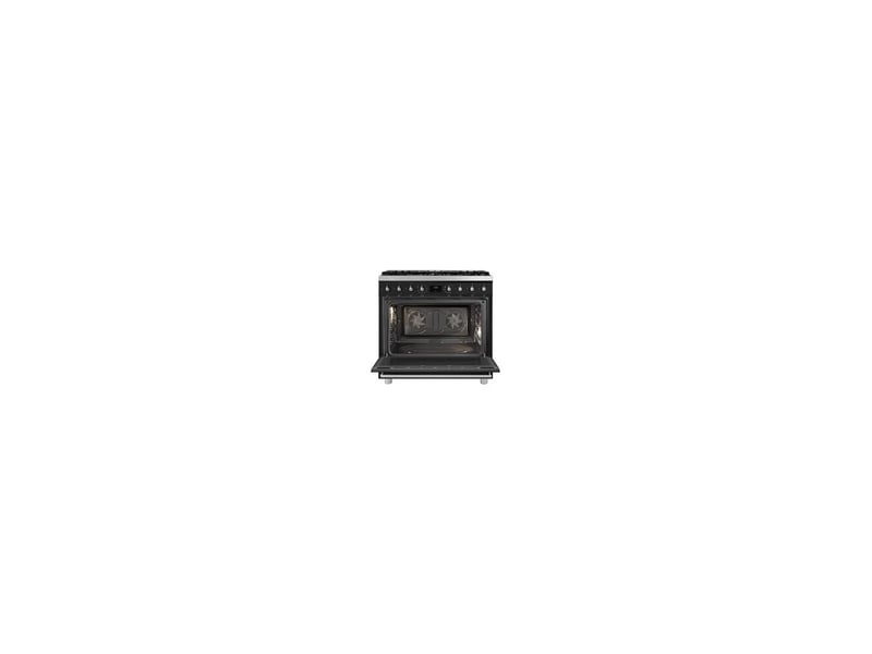 Table de cuisson gaz 90 cm 6 foyers et four électrique multifonction 115 l pyrolyse noir mat 8284733 - Conforama B