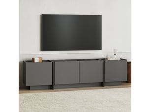 Meuble tv coloris noir 180 cm AHD AMAZING HOME DESIGN 632NRD1108
