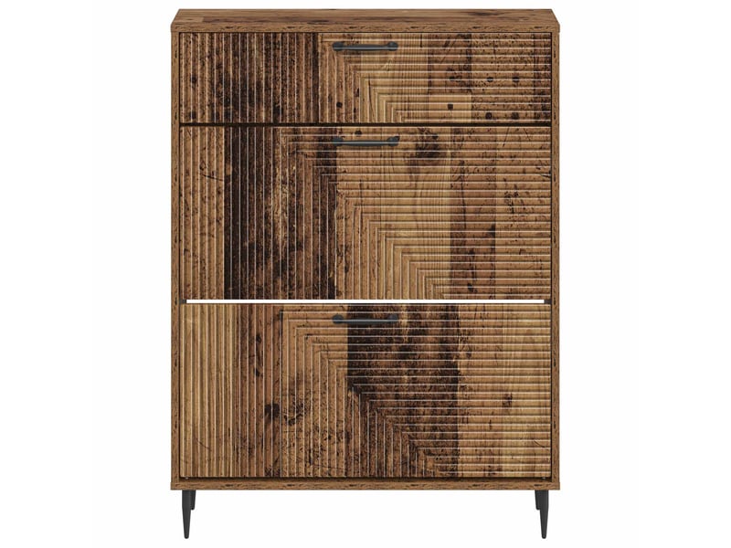 Meuble à chaussures, armoire à chaussures haarlem 78x24x103 cm bois d'ingénierie shl1221  - Conforama D