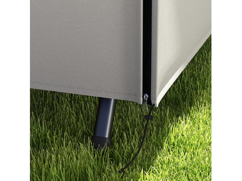  Housse de protection pour balançoire de jardin 205 x 124 x 164 cm grise, polyester oxford imperméable  - Conforama D