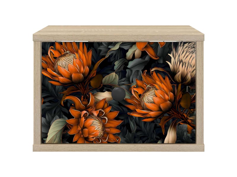  Table de chevet - cabinet de chevet - table de nuit mural lochem chêne sonoma 36 x 33 x 25 cm  - Conforama C