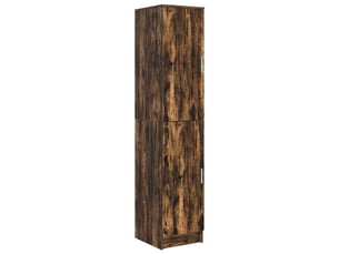 Buffet - haut armoire chêne fumé 35 x 39 x 168 cm