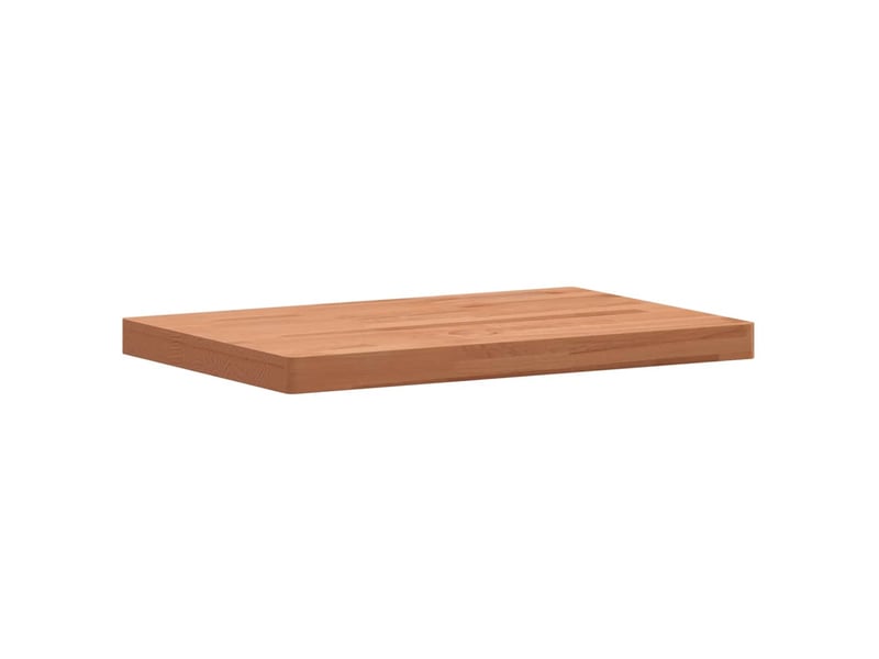 Comptoir de salle de bain, plan de travail 80x40x4 cm bois massif de hêtre cf65771 - Conforama C