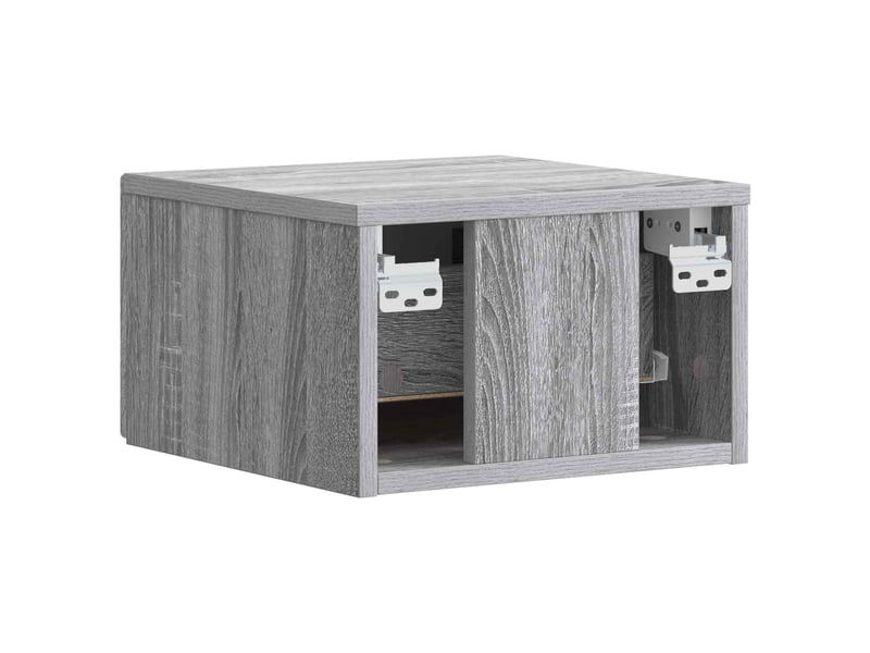  Table de chevet - cabinet de chevet - table de nuit mural sonoma gris 49 x 34,5 x 20 cm  - Conforama E