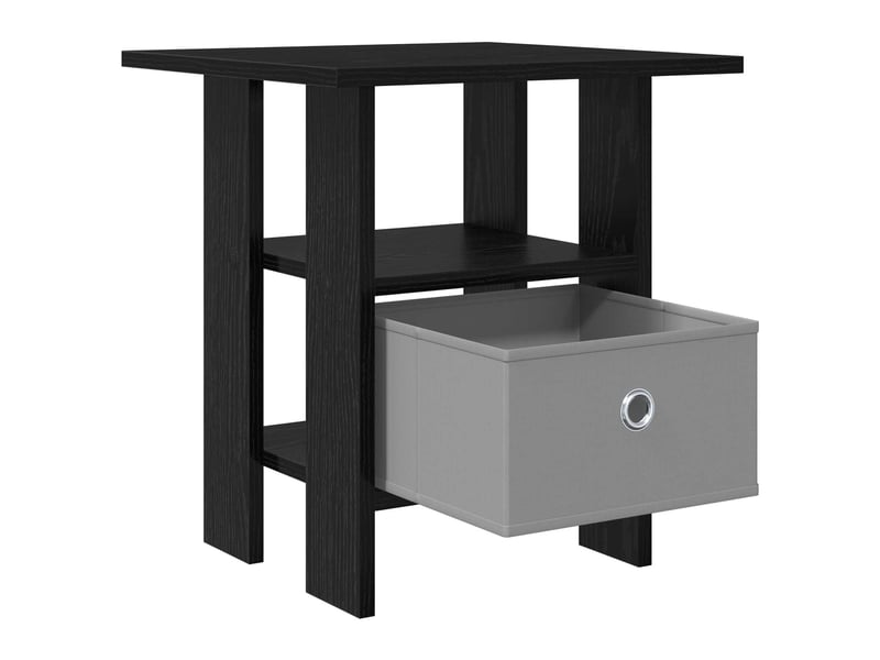  Table de chevet - cabinet de chevet - table de nuit 2 pc chêne noir 41 x 40 x 45 cm  - Conforama D