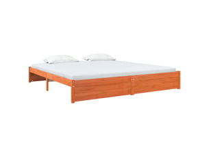 Lit 2 places 180x200 cm coloris marron