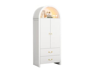 Buffet 2 porte(s)  2 tiroir(s) MODFU  - 76 cm coloris blanc 