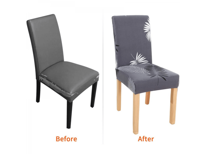  Lot de 6 housses de chaise couverture de chaise de salle à manger extensible protection de chaise gris, 50 x 60 cm XLH-ZLS-011912ZLS - Conforama D