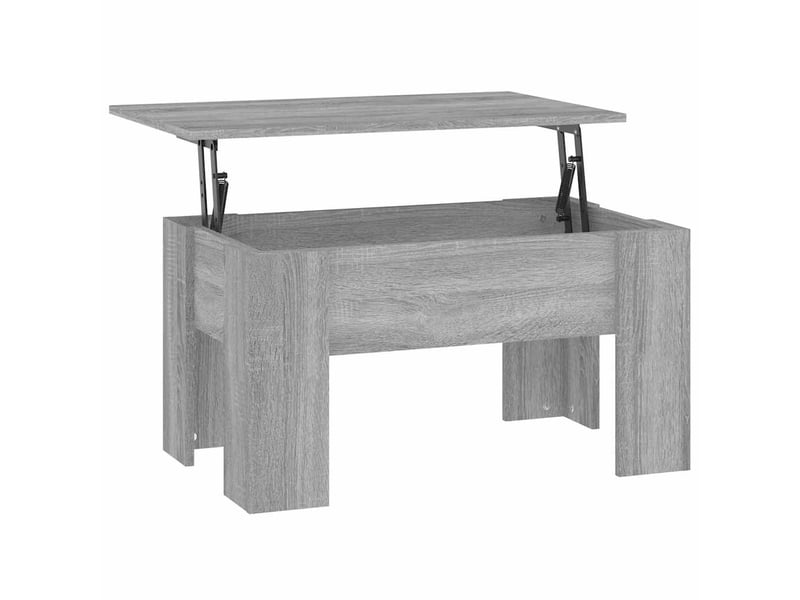  Table basse - table de salon - table à thé sonoma gris 79x49x41 cm bois d'ingénierie  - Conforama E