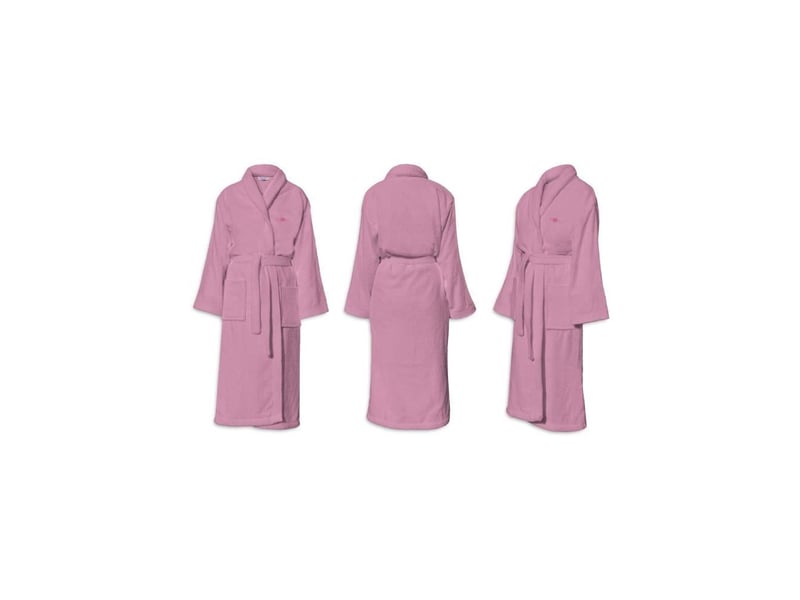  Peignoir de bain unisexe coton 500 gm2 avec capuche s rose manches longues LET3701393720397 - Conforama E