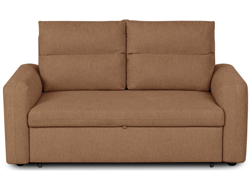 Canape droit convertible orange 2 places - Conforama A