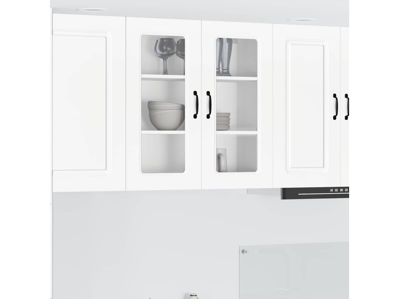  Meuble mural de cuisine | armoire de cuisine blanc 80x31x80cm shl9220  - Conforama B