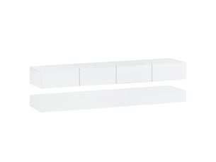 Meuble tv coloris blanc 130 cm LPOSPI