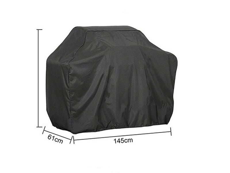  Housse de barbecue extérieur – noire, 145x61x117 cm  - Conforama B